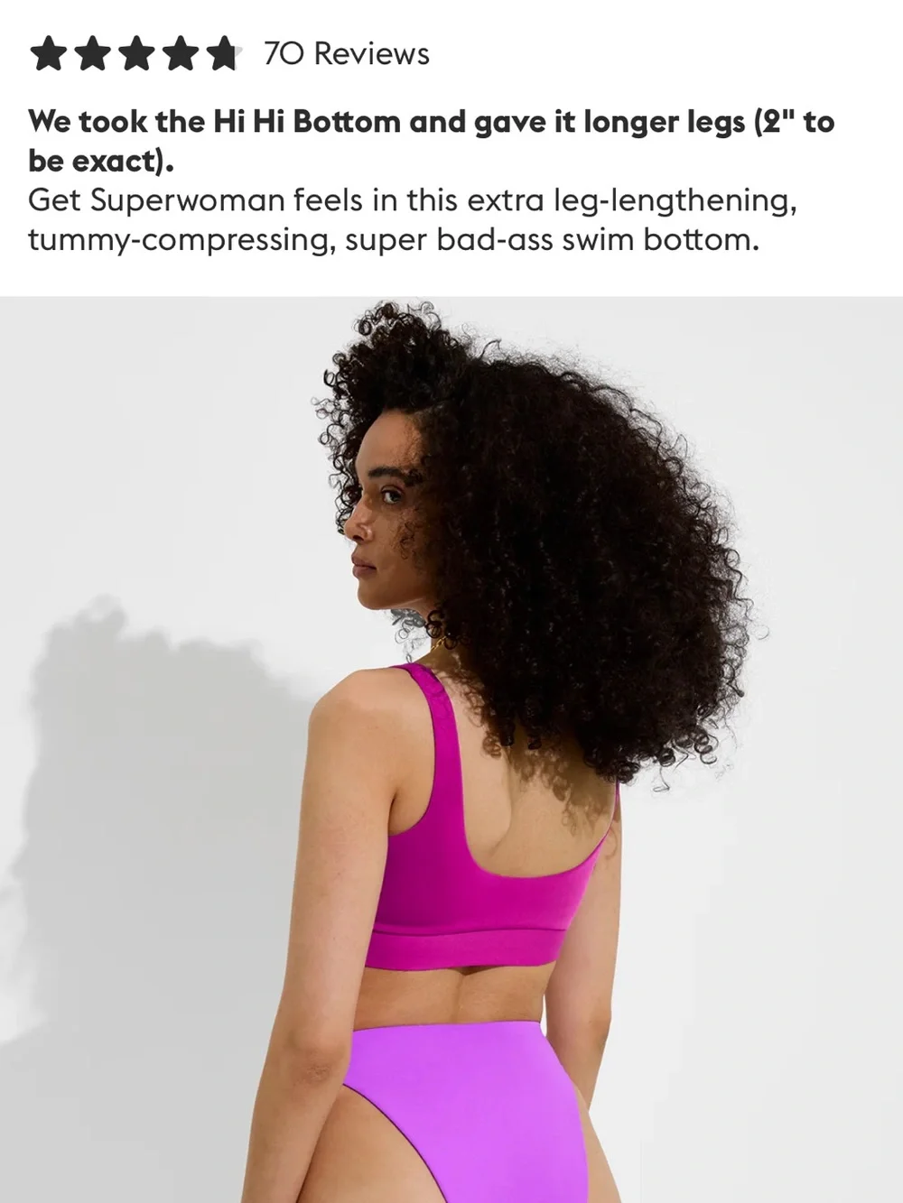 Left On Friday High-Waist Bikini Bottoms in Deep Magenta